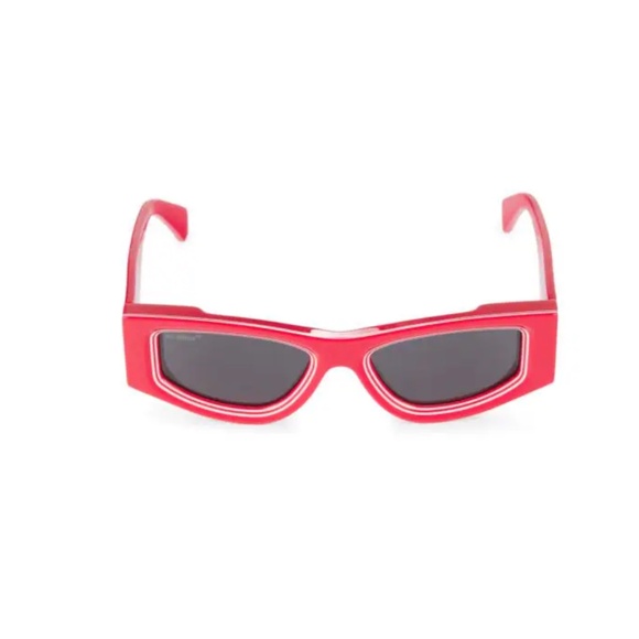 OFF WHITE Andy  Rectangular Sunglasses - RED - BRAND NEW!!! main image 4